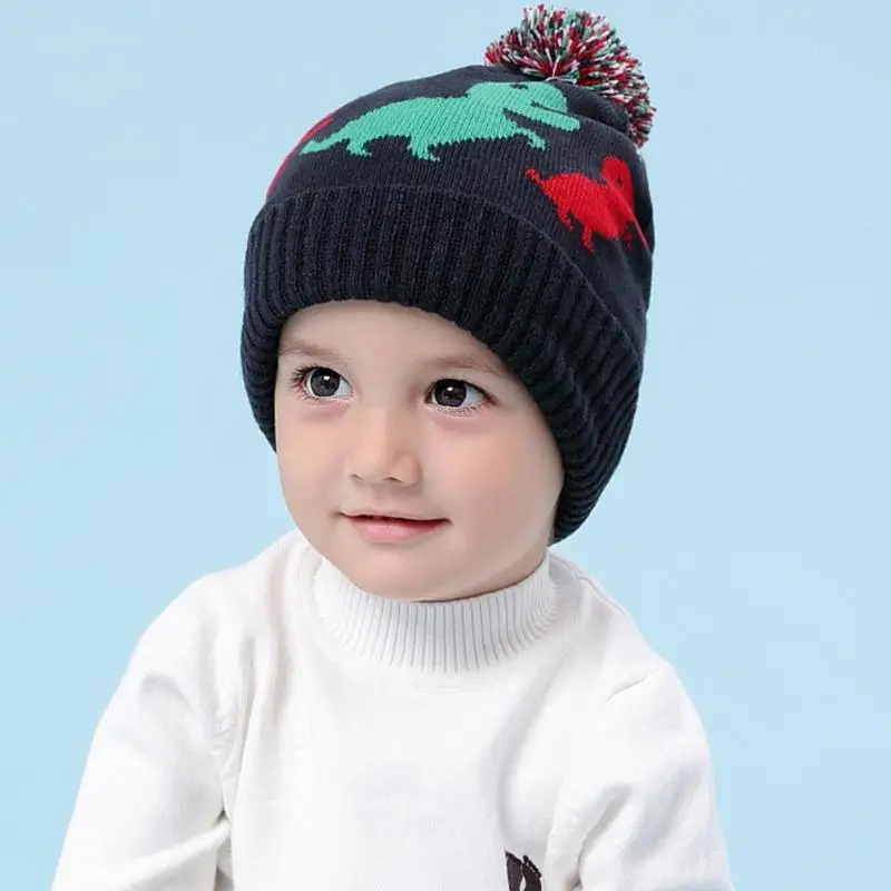 Рождественская зимняя теплая шапка для младенца милые детские толстовки девочек