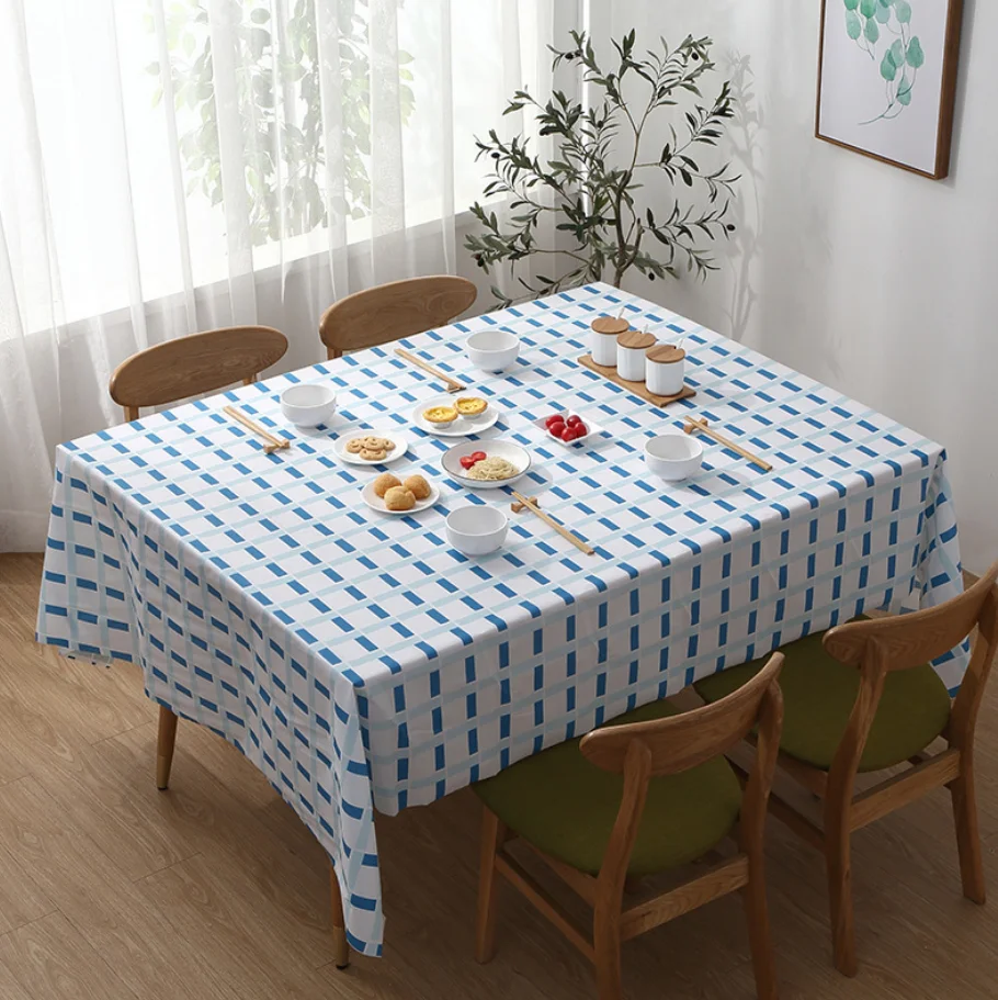 Скандинавском стиле с принтом в полоску PEVA скатерть масло-непромокаемая
