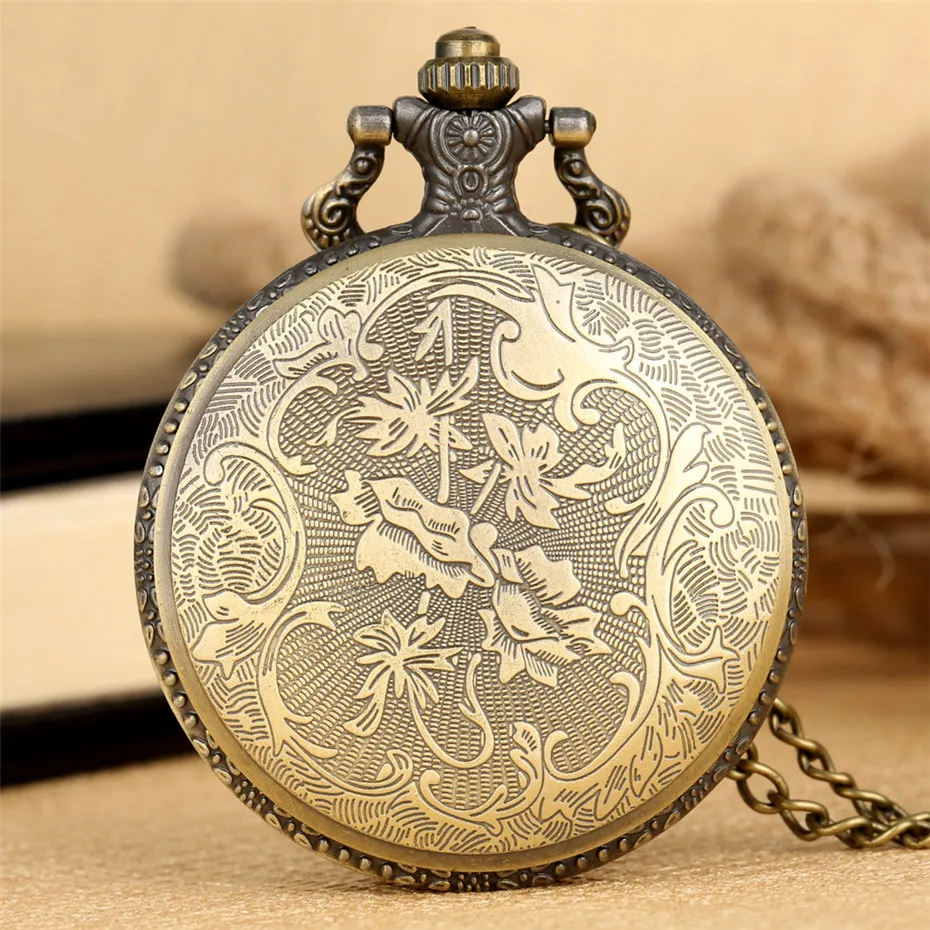 Винтажные бронзовые кварцевые карманные часы Totoro популярные японские аниме Мой