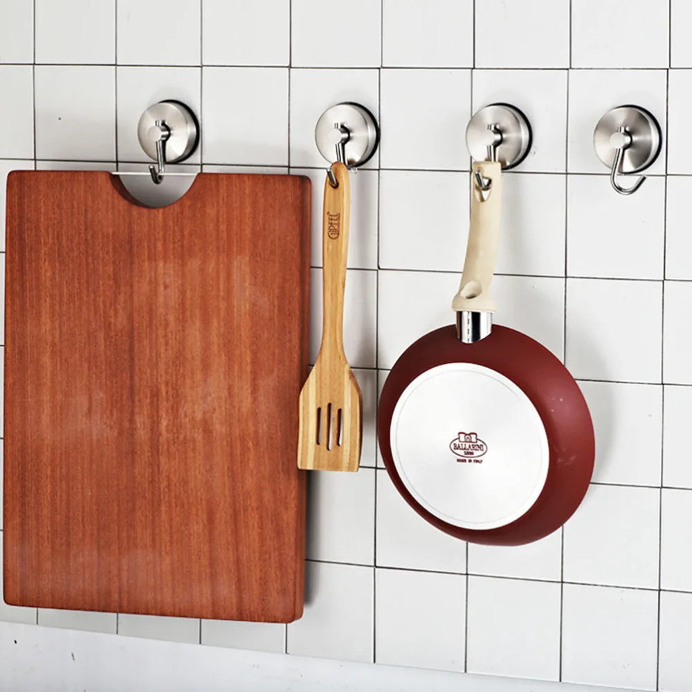 

1pc Practical Non-punching Suck Cup Hooks Bathroom Traceless Wall Hanging Hook