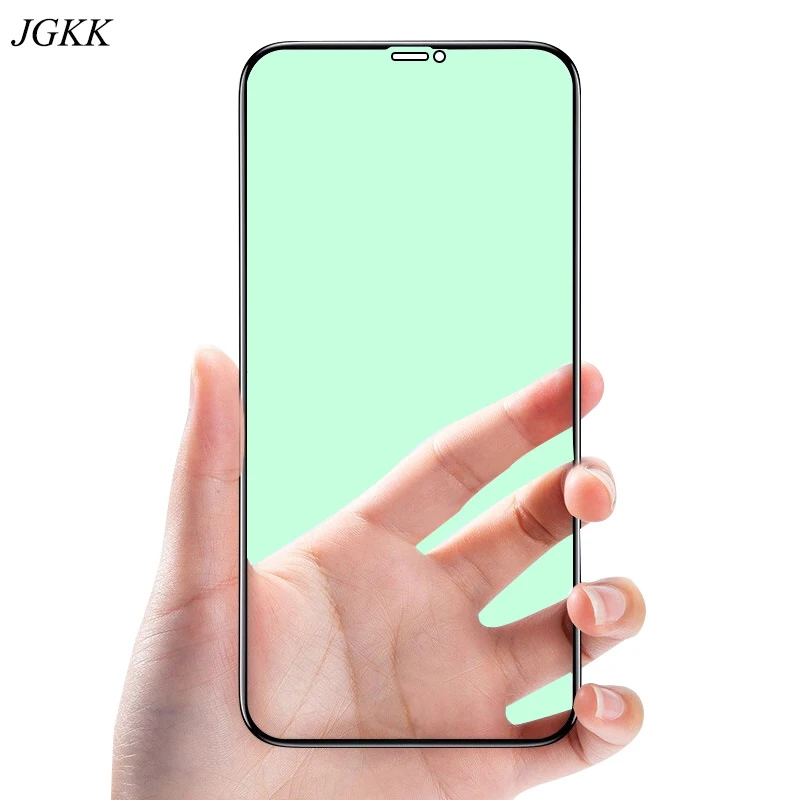 100% настоящая УФ защита + анти синее закаленное стекло для Apple iPhone 11 Защитное