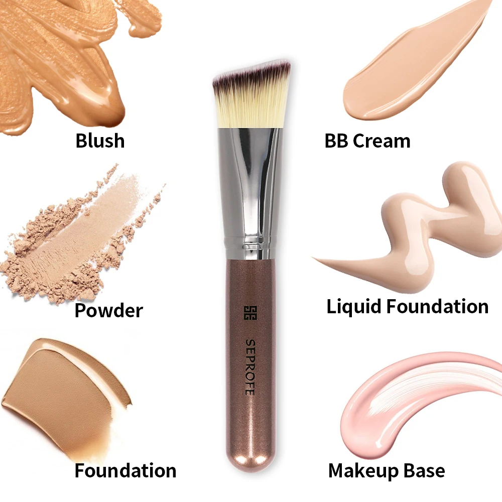 SEPROFE удобная кисточка для макияжа волос пудра тональный крем румяна кисть жидкой