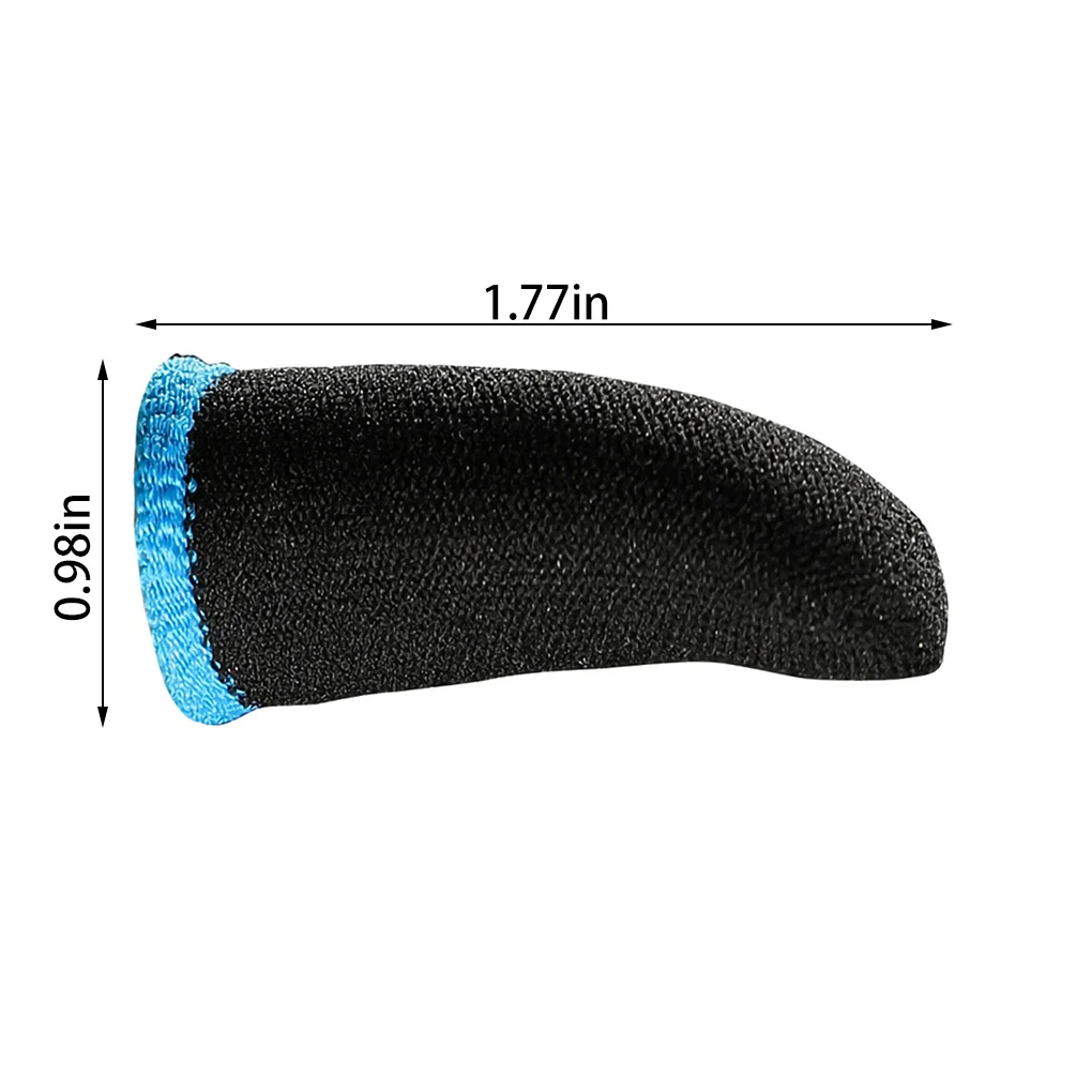 

2pcs18-Pin Carbon Fiber Finger Sleeves For PUBG Mobile Games Press Screen Finger Sleeves