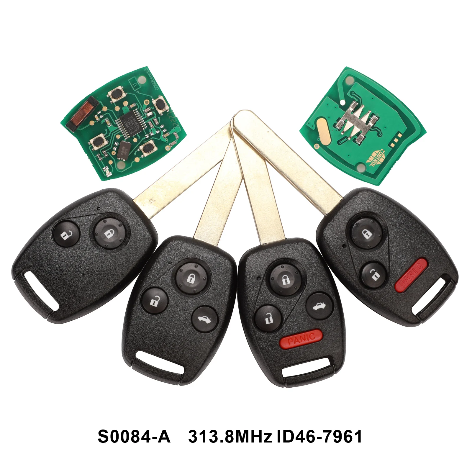 Пульт дистанционного управления jingyuqin для S0084-A 313,8 мгц для Honda CIVIC STREAM с чипом ID46(7961