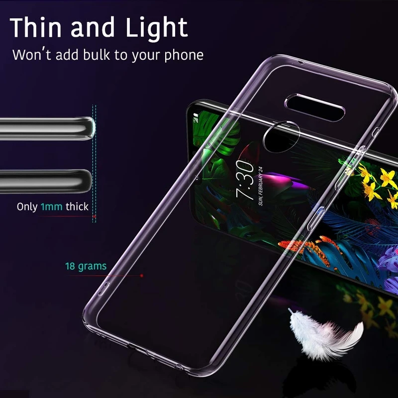 Прозрачный ТПУ гель-мягкий силиконовый чехол для LG K40S K30 K20 2019 V50 V40 V30 G7 G8 ThinQ G6