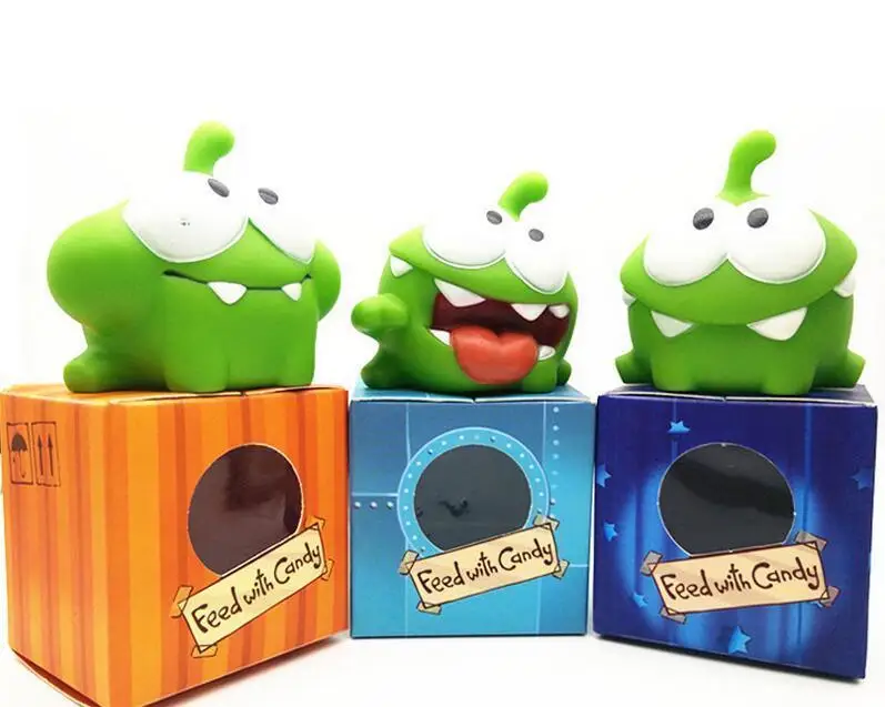 1 kikker виниловая Резина android spel pop snijkraad om nom candy verslindende monster speelgoed figuur baby bb geluid speelgoed