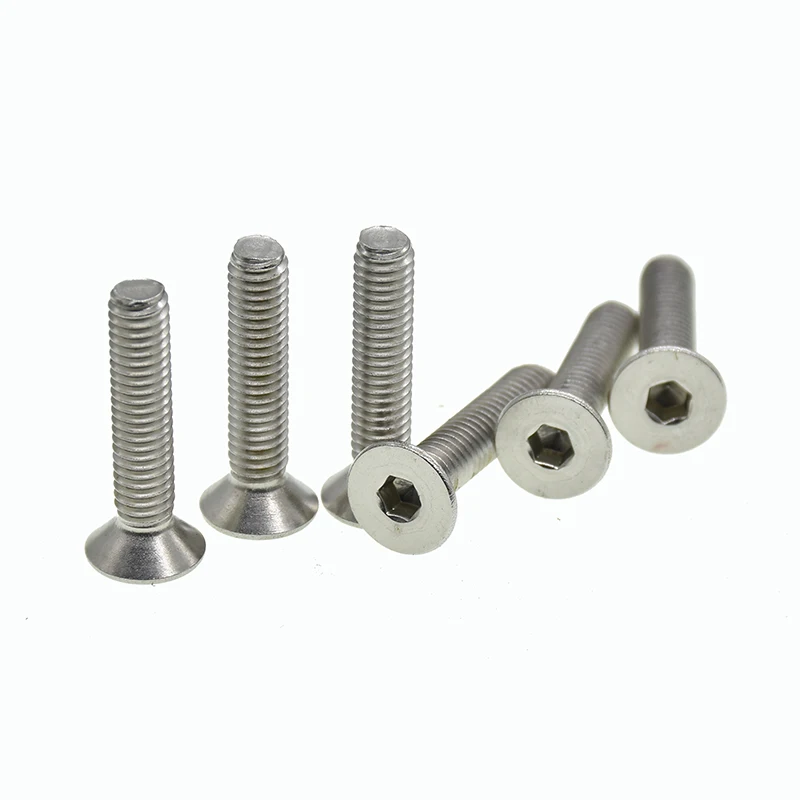 M5 M6 M8 M10 304 Stainless Steel Hexagon Hex Socket Countersunk Screw Flat Head Allen Bolts DIN7991|Винты| |