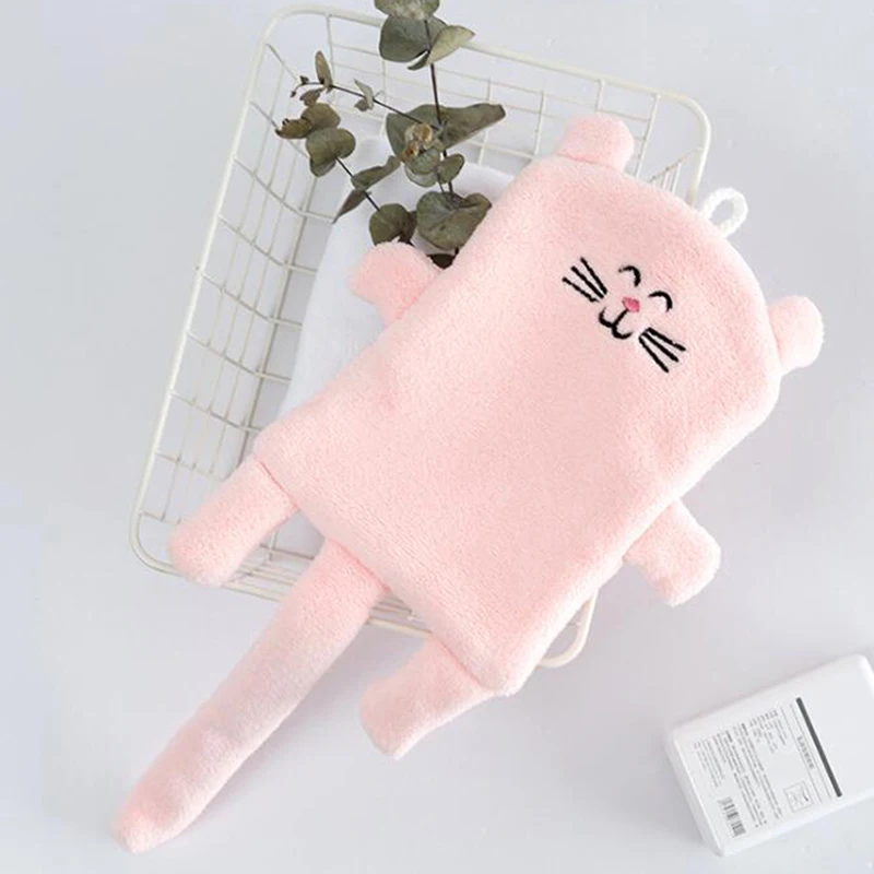 Новый мультфильм толстый висящий коралловый флис полотенце мягкий и удобный