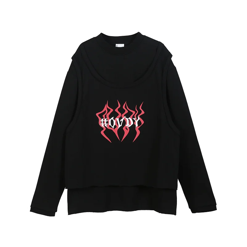 

20FW Flame Print Hoodie Women Men Hoodies Sweatshirts Hiphop Streetwear Men Casual Hoodie Pullover
