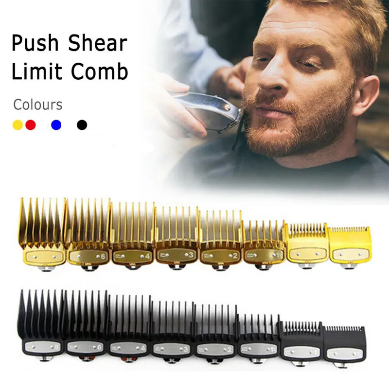 8pcs Professional Cutting Guide Comb Hairdressing Tool 1.5mm 3mm Set Colorful Limit for Electric Hair Trimmer Shaver | Красота и