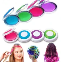 4pcs fashion pick dyeing 4colors powder one time portable hair dye temporary hair chalk powder diy beauty styling accessories