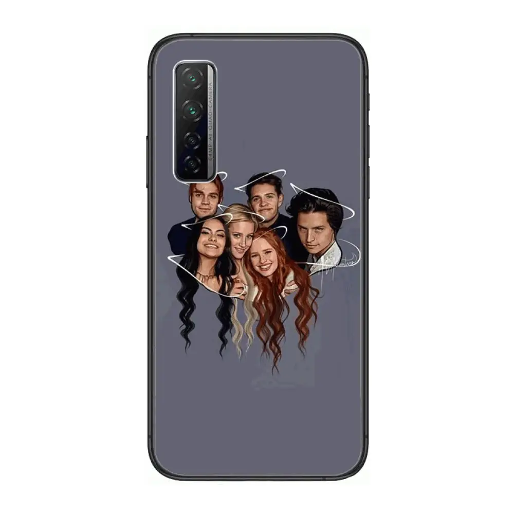 

TV show Riverdale black Phone Case For Huawei Nova 2 3 4 5 6 7 8 SE i E Pro Lite Black Etui Coque Painting Hoesjes comic fashio