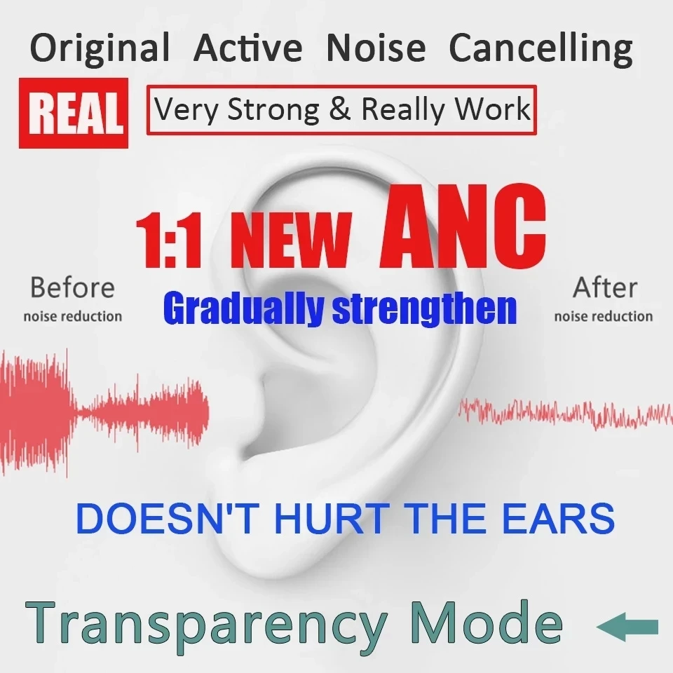 superpods v4 5 hybrid anc wireles earphone active noise cancel 12d super bass earbuds hey siri spatial audio airoha 1562a chip free global shipping