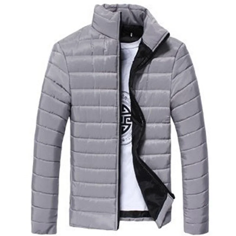 ZOGAA 2019 мужская легкая парка зимние теплые пальто хлопковые одноцветные куртки