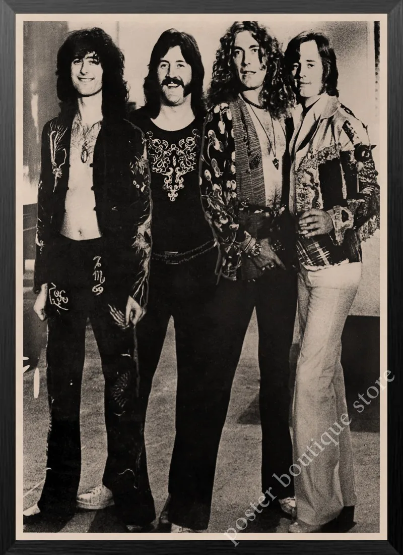 8 Светодиодный плакат Zeppelin Rock Music, Jimmy Page, rober Plant, винтажный домашний декор, настенные наклейки, 9 процентов/5 - Цвет: 8