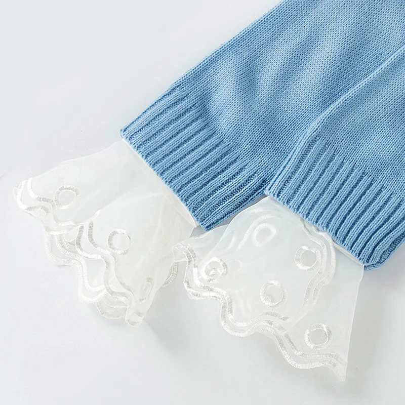 Поддельные манжеты шифон белый цветочный кружева плиссированные с рюшами Ложные