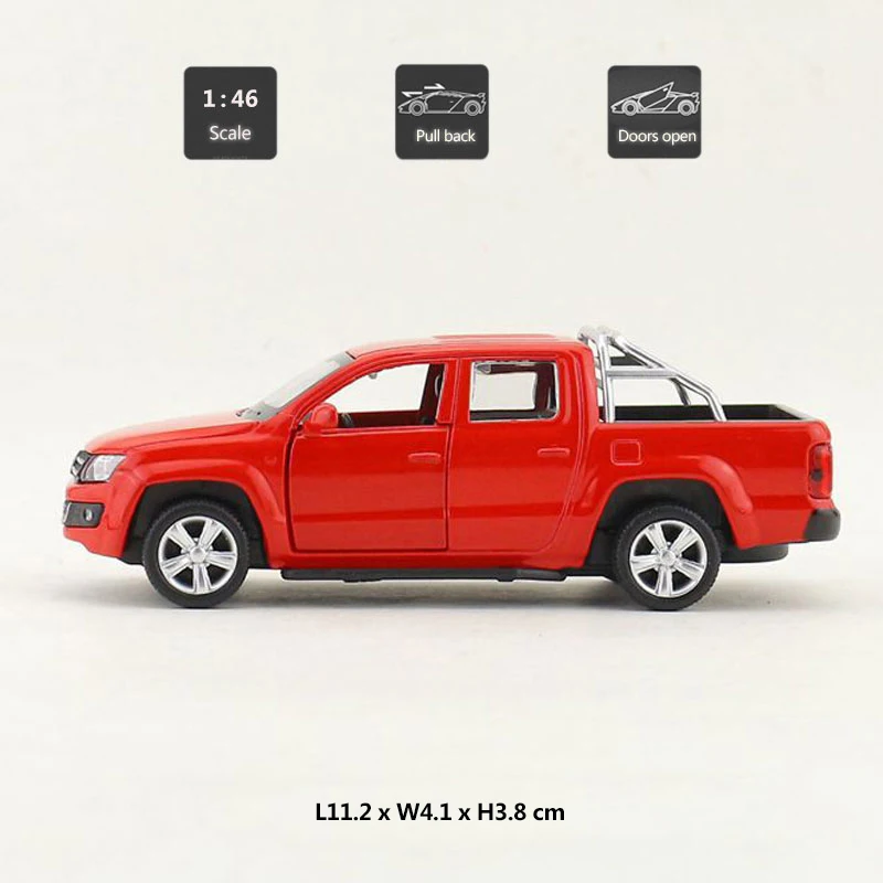 Модель автомобиля-пикапа HOMMAT Amarok литой металлический автомобиль масштаб 1:46 |