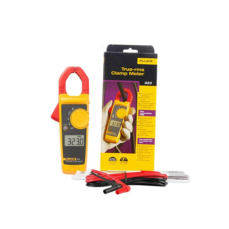 100% Оригинальный Fluke 323 True RMS клещи переменного тока и напряжения тестер