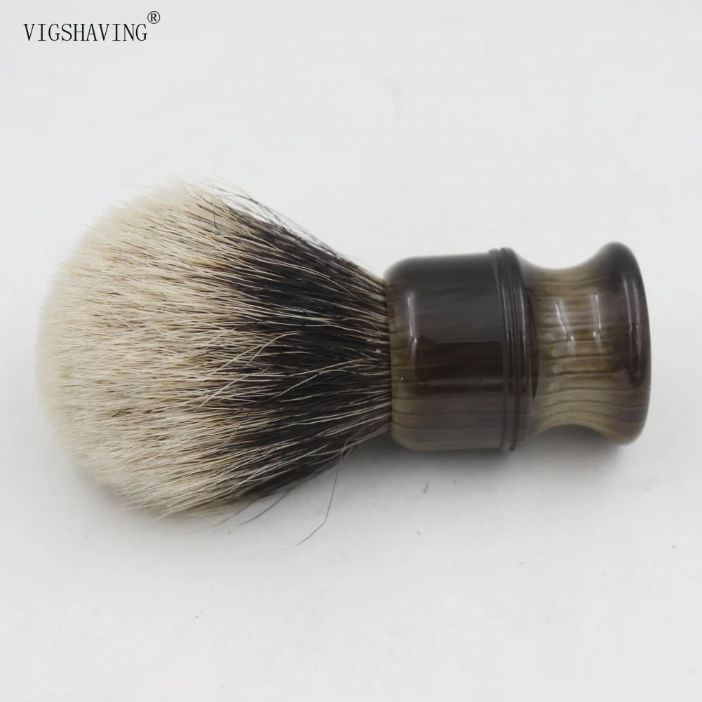 VIGSHAVING помазок Смола Ручка finest две группы барсук волос Кисточки для бритья|shaving
