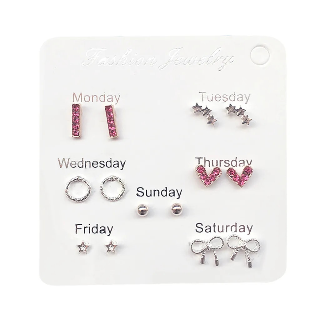 Серьги гвоздики с подвеской в Корейском стиле простые серьги для женщин милый