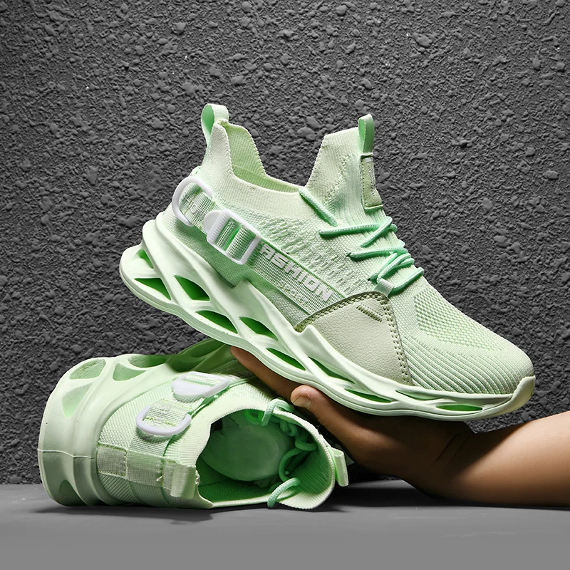 

Unisex Lovers Couple Lightweight Breathable Running Shoes Man Lace Up Flats Outdoor Walking Footwear Male Tenis Masculino