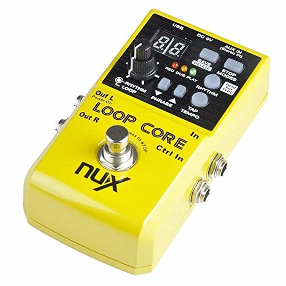 Педаль для гитарных эффектов NUX Loop Core Looper 6 часов записи 99 пользовательских