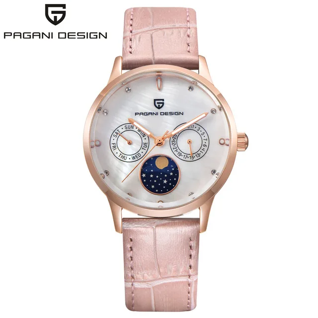 PAGANI DESIGN брендовые модные женские кварцевые часы Reloj Mujer Для женщин Водонепроницаемый корпус и циферблат часы к вечернему платью Relogio Feminino - Цвет: 2