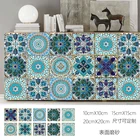 Голубая мечта Мандала Стиль матовая поверхность стены Стикеры плитка декоративной пленки для ПлиткиДорожный в Кухня Ванная комната художественной росписи