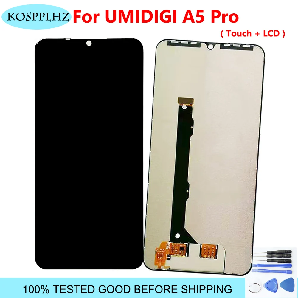 

6.3" For Umidigi A5 Pro LCD Display Touch Screen Assembly 100% Tested For A 5 a5pro Smartphones Repair Parts + Tools & Tape