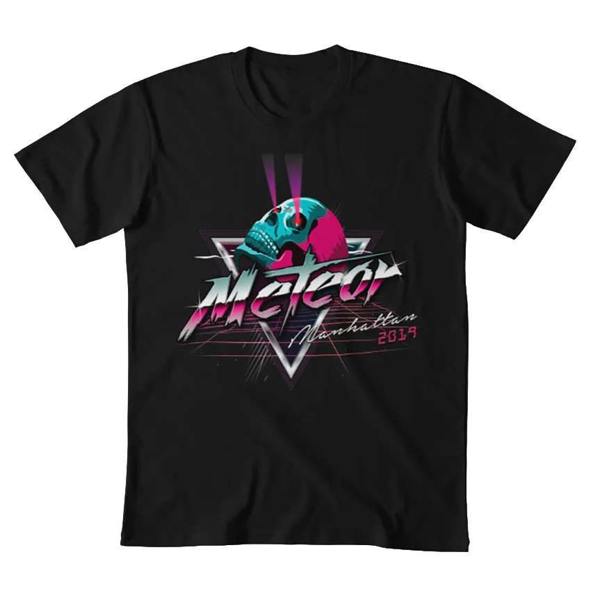 Meteor Manhattan 2019 футболка с графическим рисунком метеоритная synthwave darkwave 80s ностальгия