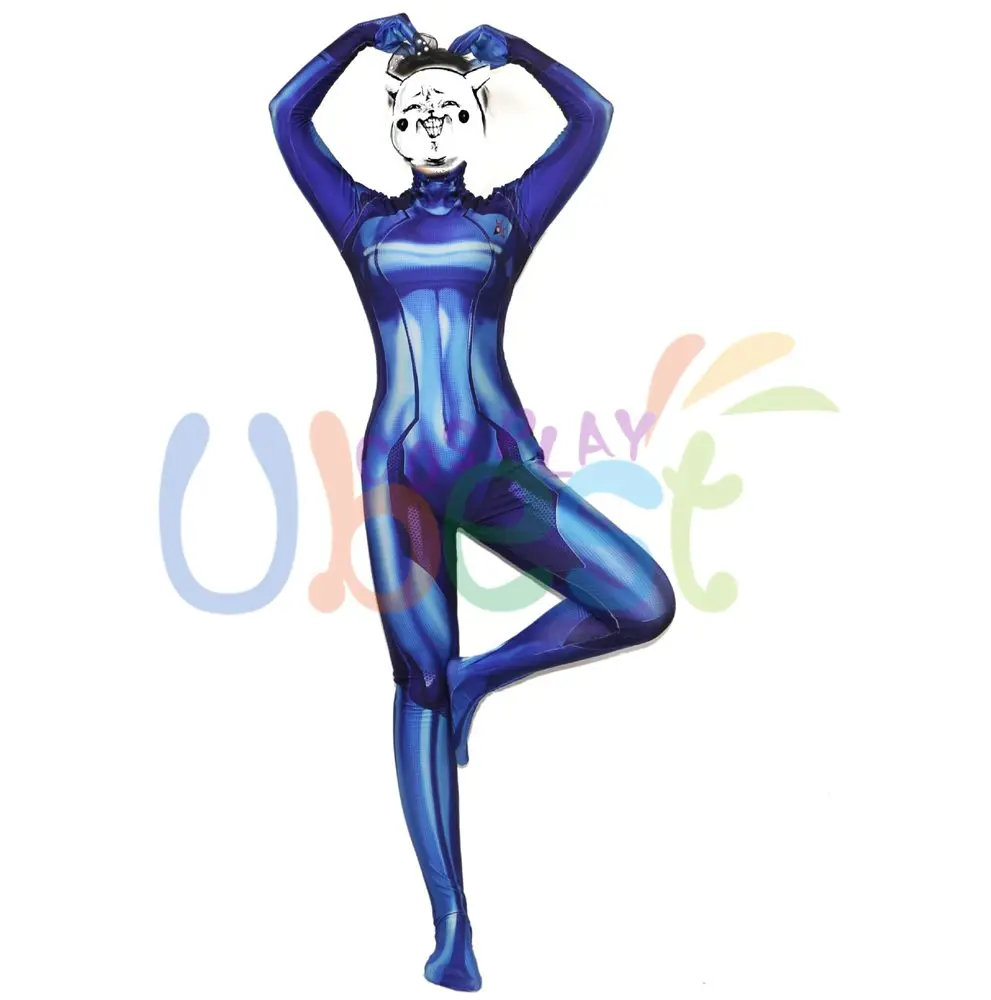 Костюм для косплея Metroid Zero костюм самуса комбинезон с 3D принтом | Тематическая