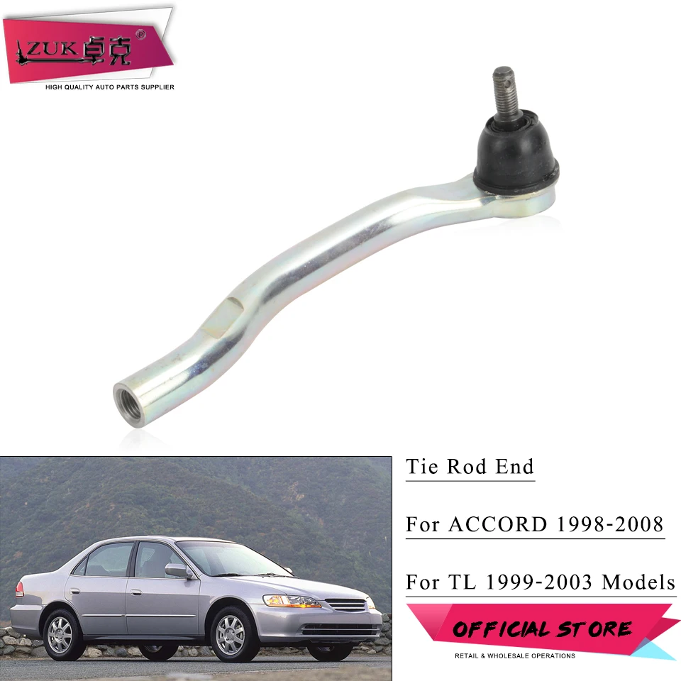 Наконечник рулевой тяги ZUK передняя Наружная тяга для Acura TL 3.2L 1999-2003 HONDA ACCORD 1998 1999