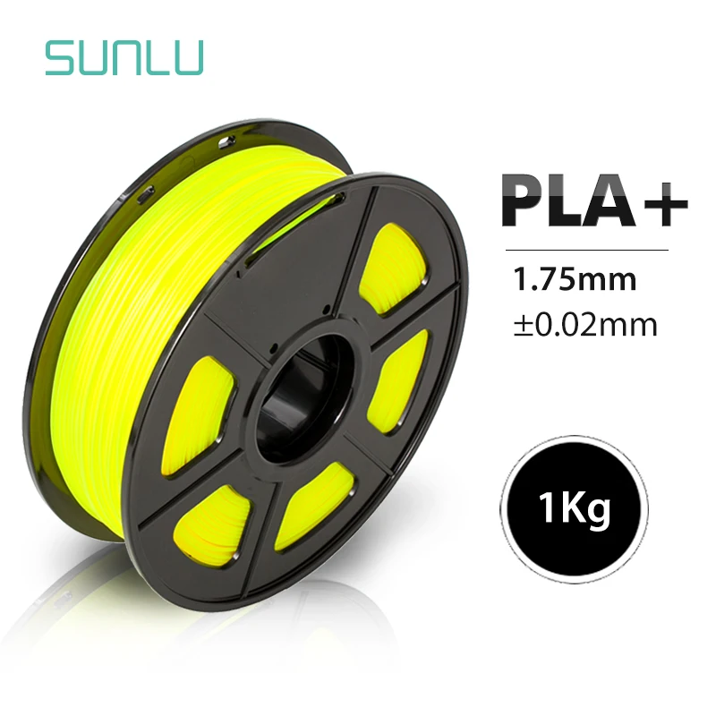 SUNLU PLA PLUS Филамент 1,75 мм 1 кг материалы для 3d печати разноцветные на выбор пластиковые PLA 3d Филамент Быстрая - Цвет: PLA Plus Yellow