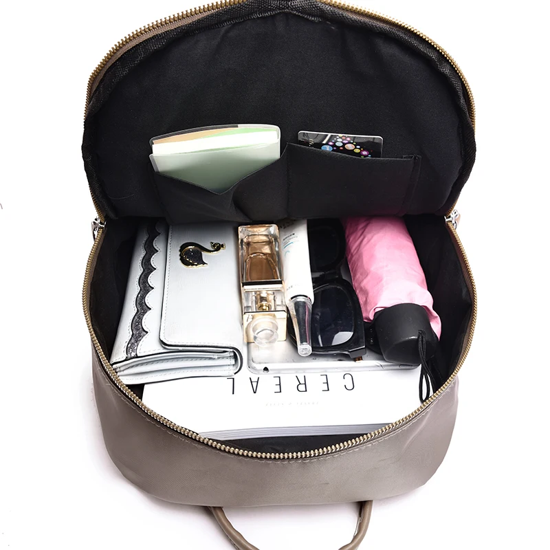 

2021 trend women travel rucksack Simple Oxford cloth Girls travel Backpack Female Solid color multifunctional Mochila sac a main