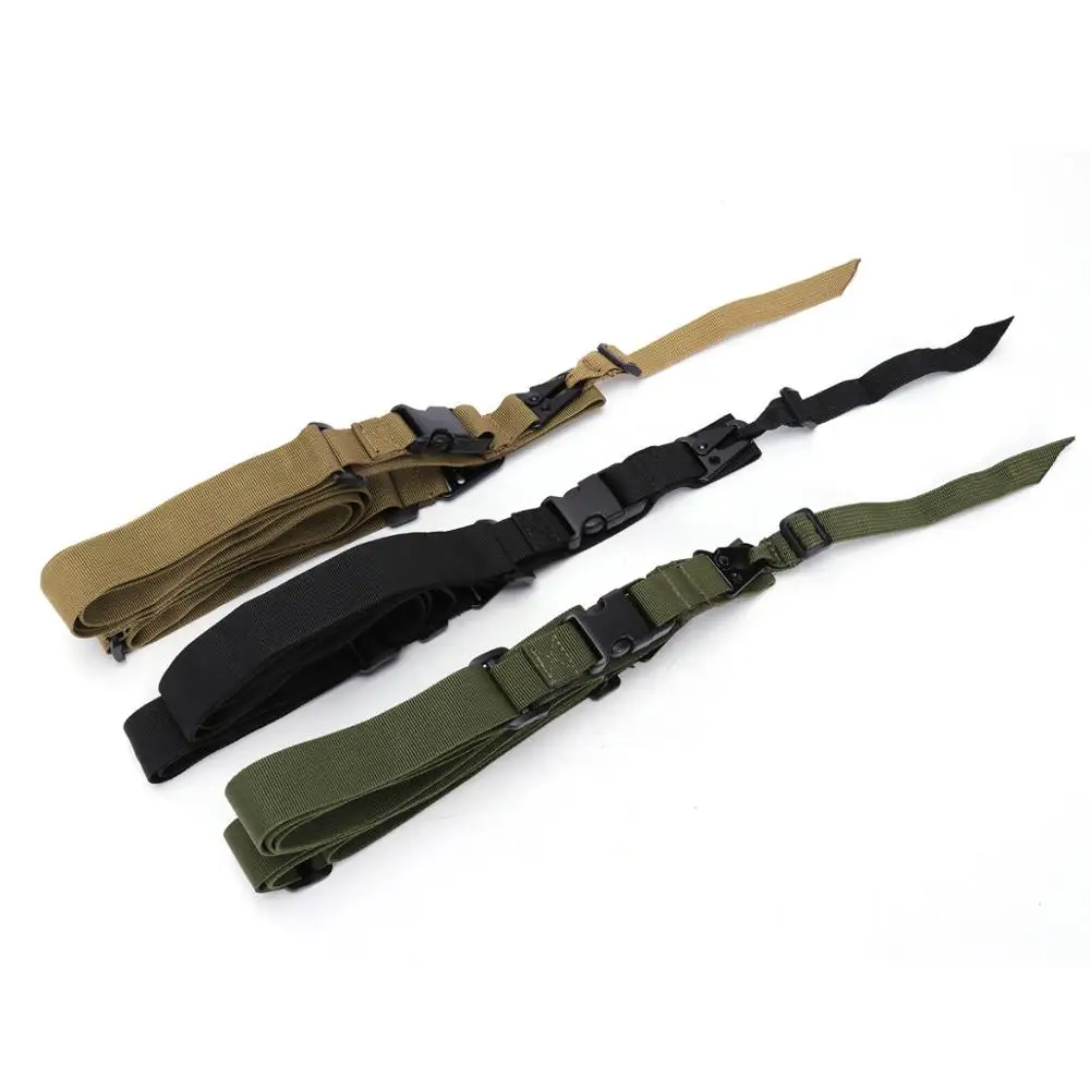 airsoft M4 AR 15 accessories Three 3 Point Rifle Sling Adjustable Durable Tactical Bungee Swivels Hunting rifle strap |