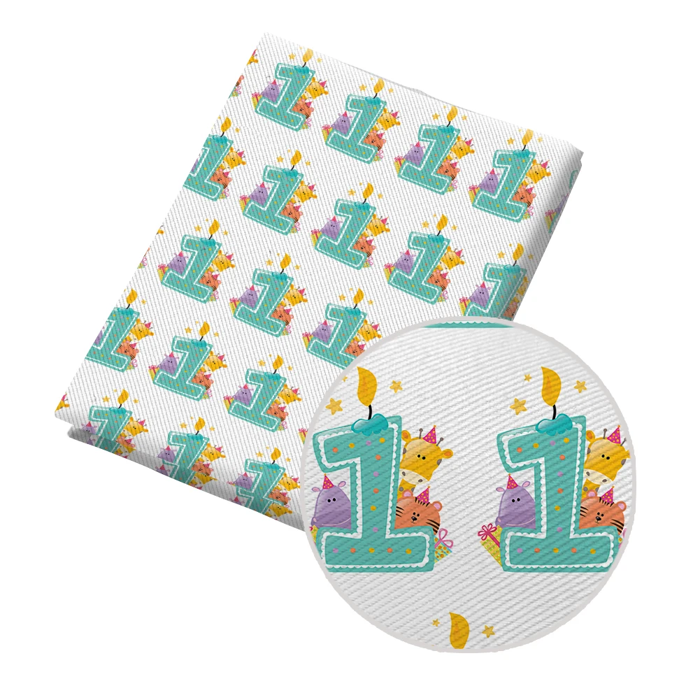 

Полиэстер, празднование первого дня рождения, печатная саржевая ткань, лоскутное шитье одежды, наволочка, занавеска 50x145 см