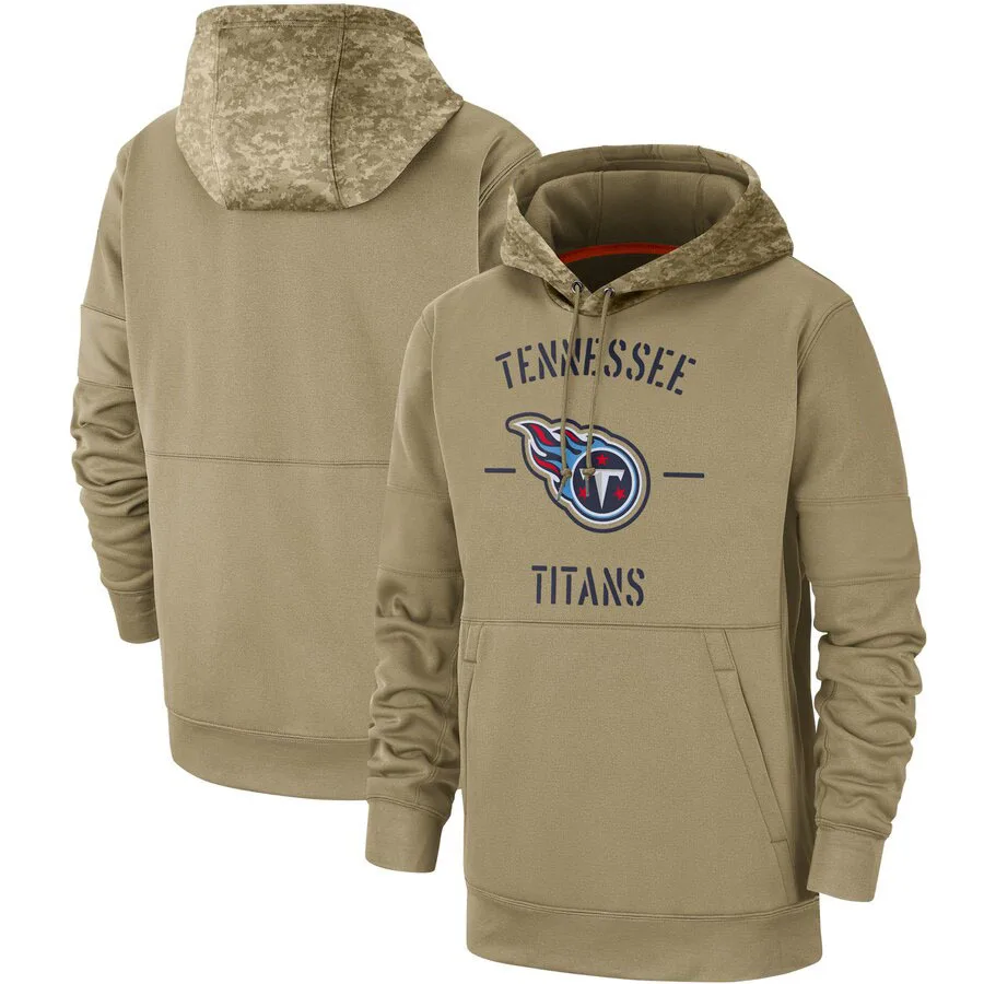 

Мужские толстовки Tennessee для американского футбола, свитшоты с надписью «Titans», надпись «Salute to Service», спортивный брендовый пуловер Therma, Толсто...
