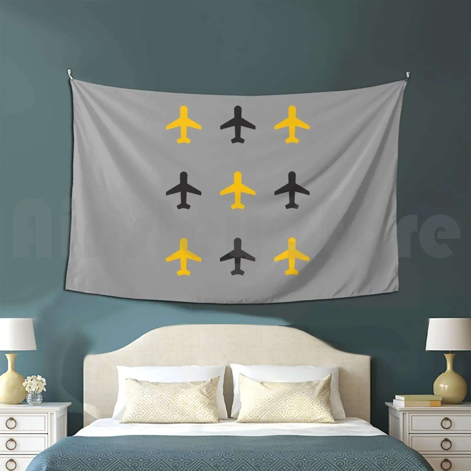 

Airplanes Tapestry Living Room Bedroom Aviation Airplane Airplane Plane Sky Flight Flying Pilot Pilots