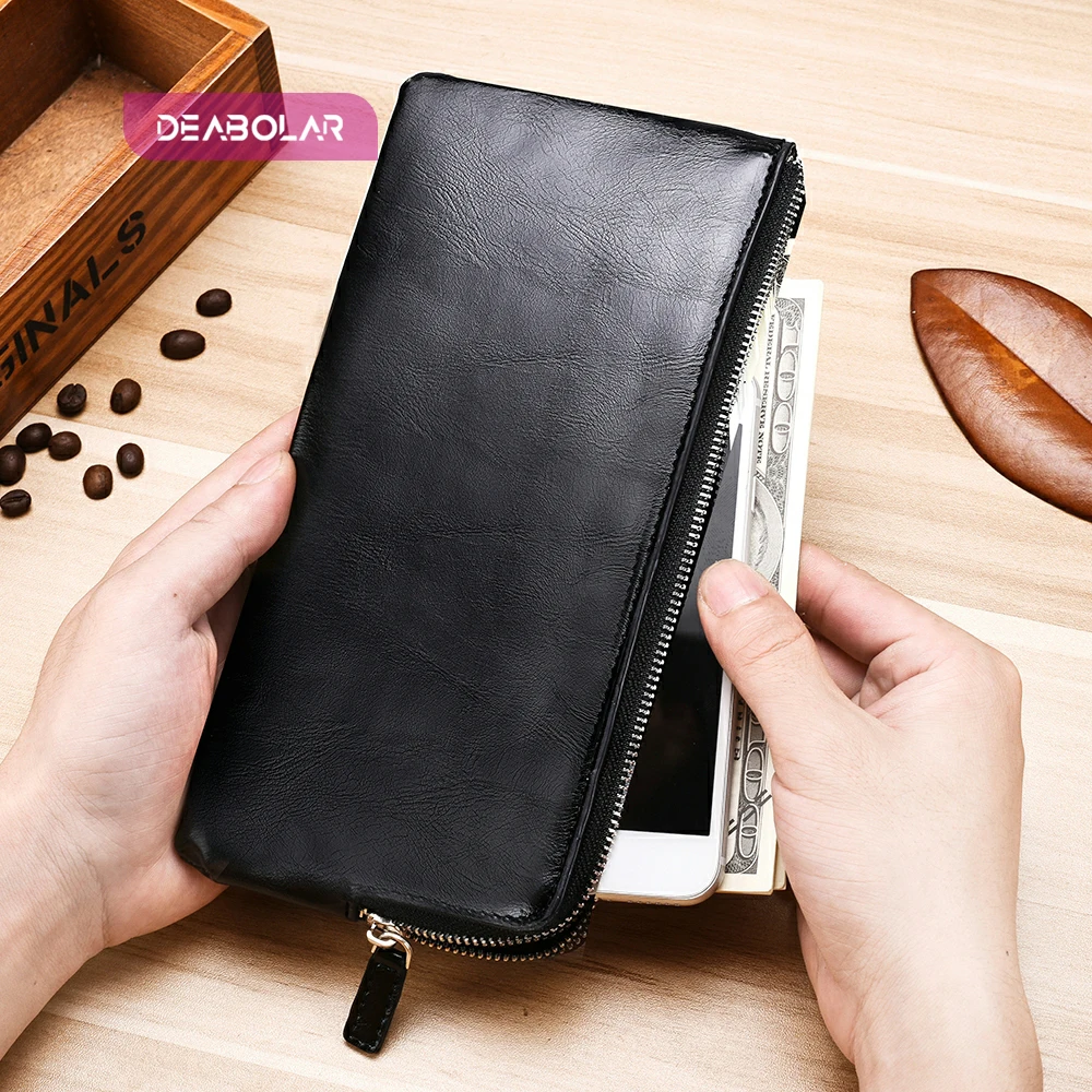 Сумка для мобильного телефона на молнии мужчин мягкое ультратонкое мужское