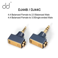 dd ddhifi dj44b dj44c 4 4 balanced female adapter to 2 5 balanced3 5 single ended male for fiio astellkern earphones