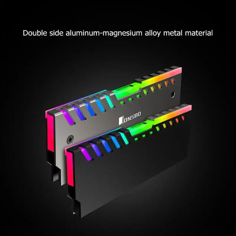 Jonsbo 2 шт RGB охлаждающий жилет памяти 256 цвет авто изменение рабочего стола NC-2 радиатор охлаждающий жилет теплоотвод ОЗУ