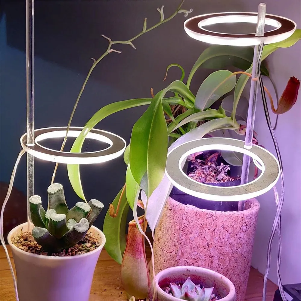 

LED Grow Light Full Spectrum Angel Ring Phyto Grow Lamp USB Phytolamp For Plants 5V Lamp Indoor Flower Greenhouse Plant Seedling