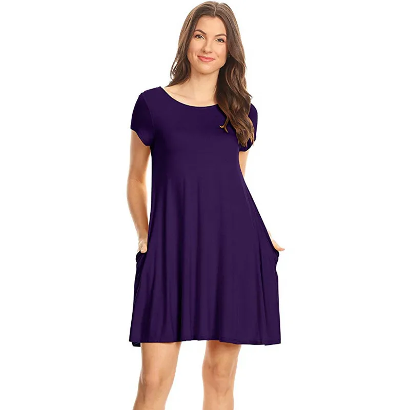 Новинка 2020 женская одежда OWLPRINCESS разноцветное Свободное платье с круглым вырезом