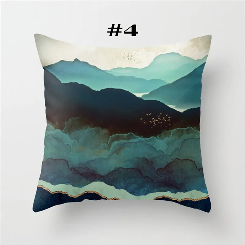 Защита от солнца КИТ геометрические горные вершины креативный чехол для подушки