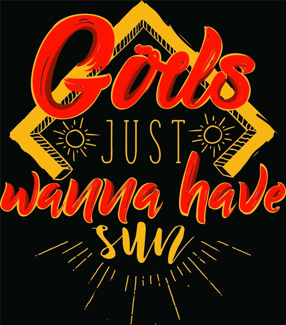 Черно белая футболка для девочек Праздничная с надписью Just Wanna Have Fun| |