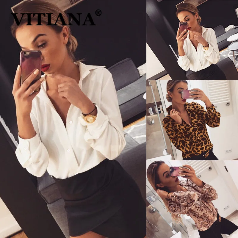 VITIANA Повседневная рубашка с длинным рукавом женская блузка весна 2020 женские