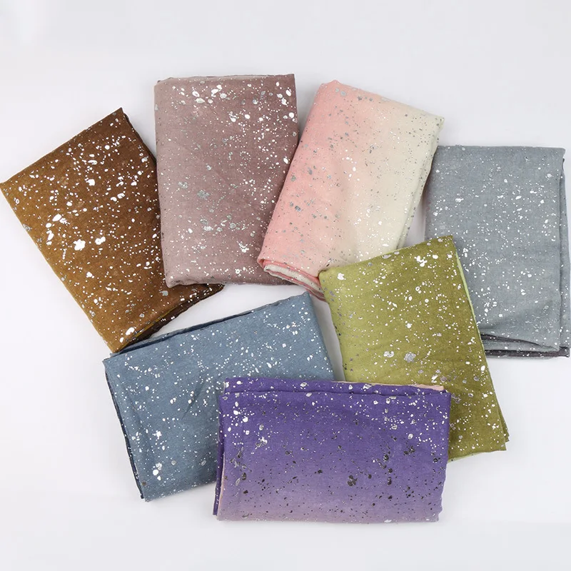 Модная женская обувь с эффектом деграде (переход от блеск шаль из вискозы шарф