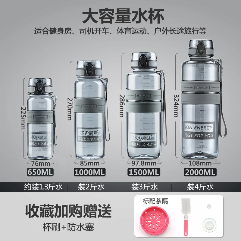 

Cycling Sports Water Bottle Drinks Plastic Kettle Milk Coffee Cup Drinking Water Bottles Portable Cup Botella Drinkware DF50SP