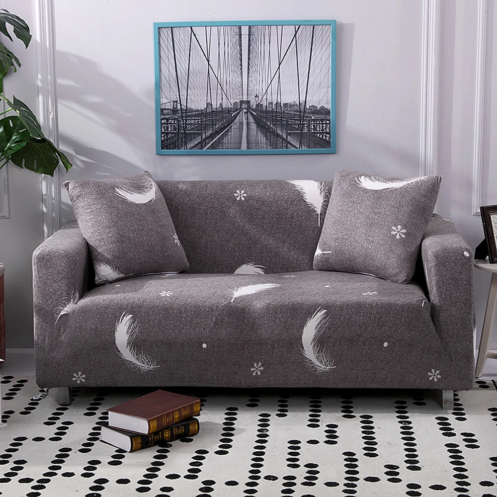Four Season Non-slip Sofa Covers Stretch All-inclusive Polyester Slipcover Elastic Cushion For Living Room | Дом и сад
