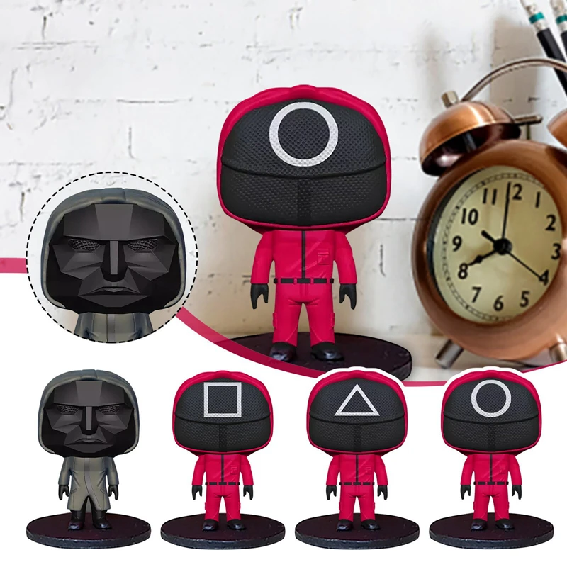 

Squid Game Figure Resin Crafts Ornaments Handmade Doll Collection Decoration Model Desktop Decor Figures Toys For Kids Gift